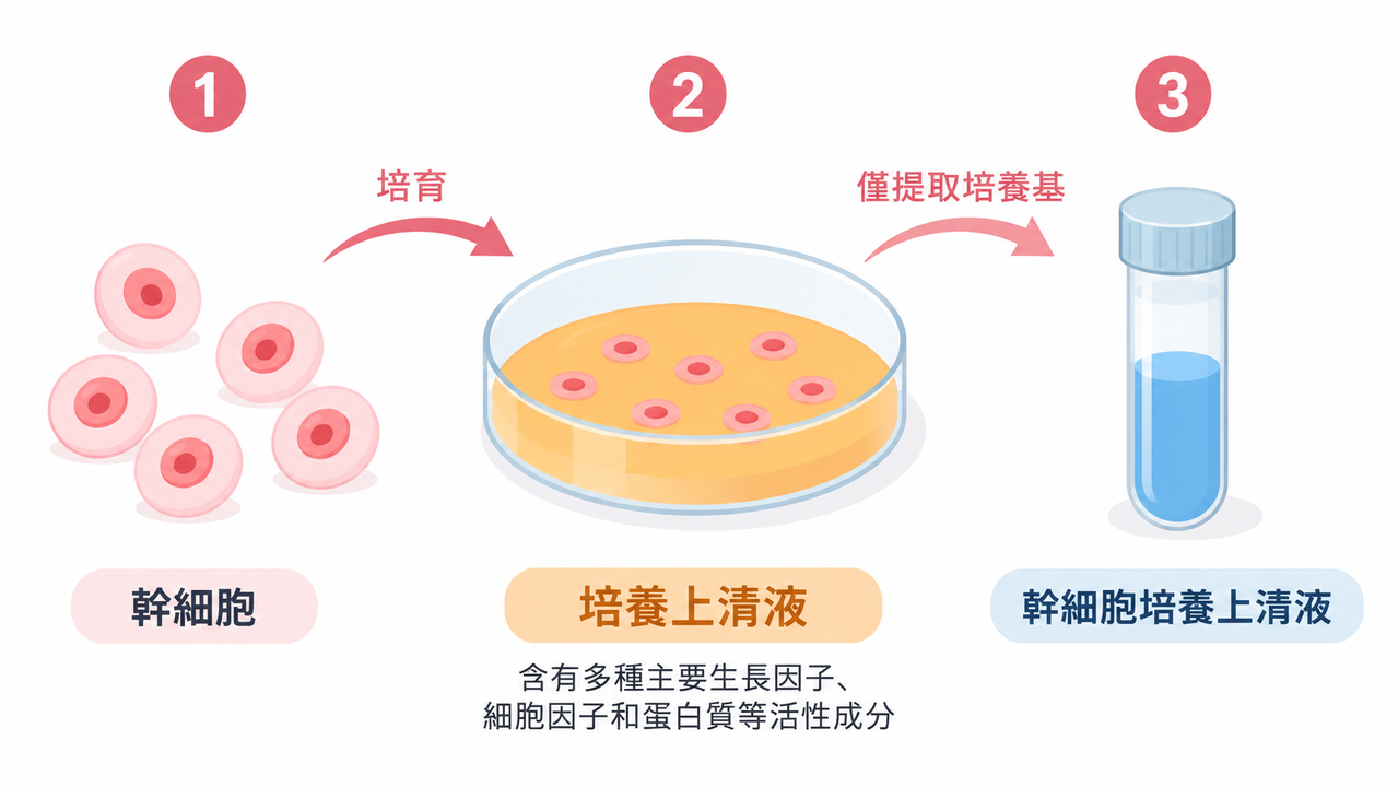 幹細胞培養上清液形成流程